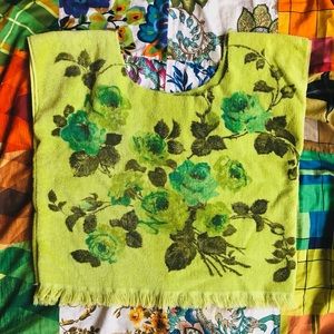 🌿 VINTAGE TOWEL TOP 🌿
